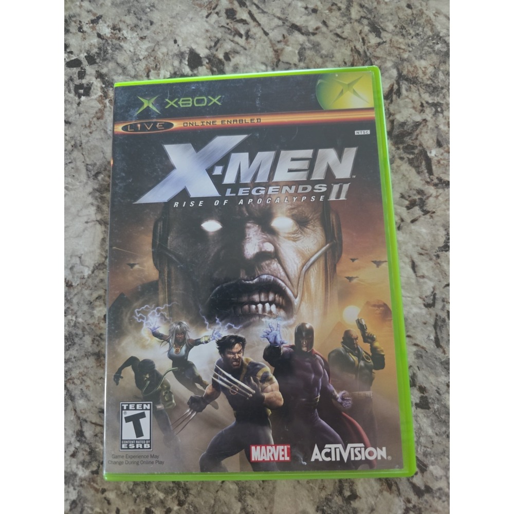 X-Men Legends II: Rise of Apocalypse (Microsoft Xbox, 2005) CIB W/ Manual Tested